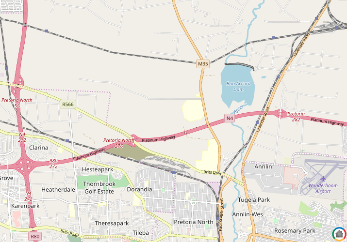 Map location of Onderstepoort